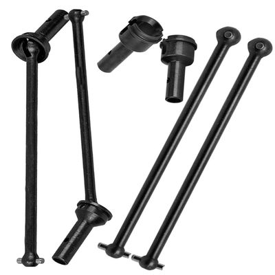 4pcs Front Rear Drive Shaft Upgrades Part for 1/7 Mojave 6S BLX,ARRCat Harden Metal #45 CVD Drive Shaft Hop-up Parts,RC Heavy Duty Driveshaft for 1/7 Mojave 6S BLX (More Power 2022) Black