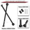 4pcs Front Rear Drive Shaft Upgrades Part for 1/7 Mojave 6S BLX,ARRCat Harden Metal #45 CVD Drive Shaft Hop-up Parts,RC Heavy Duty Driveshaft for 1/7 Mojave 6S BLX (More Power 2022) Black view 3