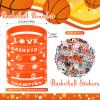 Aoriher 120 Pieces Basketball Party Favors Set, Basketball Goodie Bag Fillers, Toy Whistle Silicone Bracelet Luminous Tattoo Sticker Keychain for Basketball Party Supplies view 2