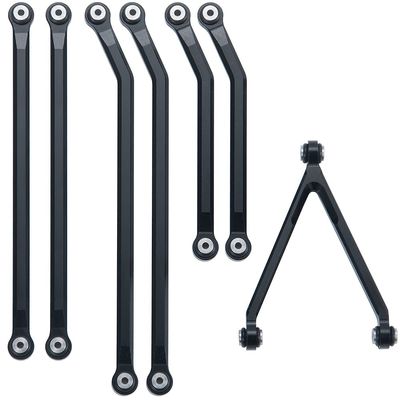 Benedict Harry Aluminum High Clearance Chassis Links for 1/24 RC LWB Axial SCX24 AXI00005 Upgrade Part (Black)