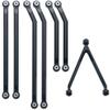 Benedict Harry Aluminum High Clearance Chassis Links for 1/24 RC LWB Axial SCX24 AXI00005 Upgrade Part (Black) view 1