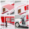 BDTCTK 1:28 Scale DIY Luxury Motorhome DIE-CAST Car Model, Zinc Alloy Die-Cast Pull Back Vehicles Kid Toys for Boy Girl Gift (Red) view 3