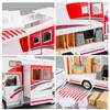BDTCTK 1:28 Scale DIY Luxury Motorhome DIE-CAST Car Model, Zinc Alloy Die-Cast Pull Back Vehicles Kid Toys for Boy Girl Gift (Red) view 4