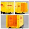 BDTCTK DHL Container Truck Model Toy - Zinc Alloy Die-Cast Pull-Back Car, Educational Toy for Boys & Girls, Collectible Vehicle for Kids view 3