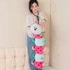 CASAGOOD 35.4 Inch Caterpillar Stuffed Animals Colorful Plush Toys Hugging Pillow Soft Plushies Doll (Aqua) view 2