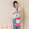 CASAGOOD 35.4 Inch Caterpillar Stuffed Animals Colorful Plush Toys Hugging Pillow Soft Plushies Doll (Aqua) view 4