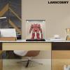 LANSCOERY Acrylic Display Case with Adjustable Yellow/White/Warm LED Light, UV Protection Clear Display Box, Dustproof Showcase for Action Figures, Models, Collectibles - 9.8x9.8x9.8inch view 2
