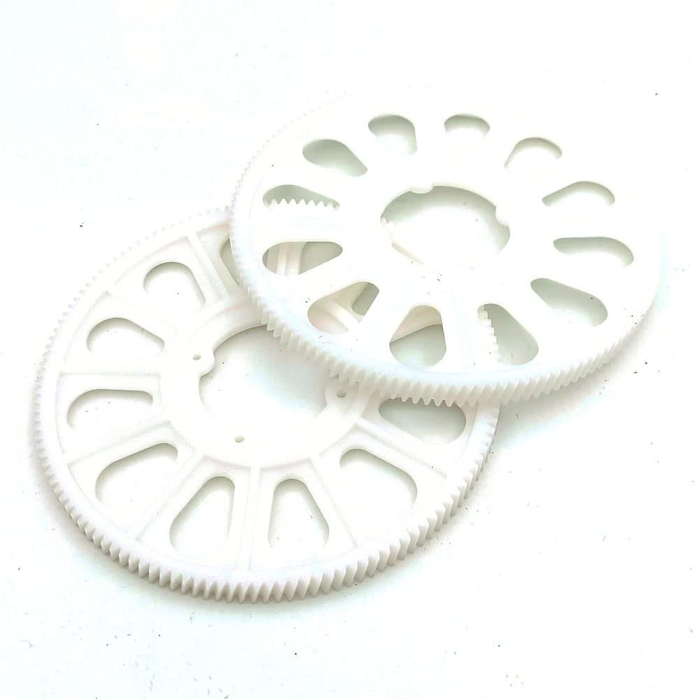 STASRC 2Pcs 134T Slant Thread Main Drive Gear Parts for T-Rex 500 Helicopter