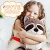 2-Piece Raccoon Plush Set - Soft, Cute, 14-Inch Brown Raccoon Stuffed Animals for Kids view 4