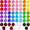 Zhanmai 60 Pieces Juggling Scarf Square Silky Dance Scarves Props Tricks Performance Props Accessories Scarves Rhythm Band Scarf, 24 x 24 Inches(Bright Colors) view 1