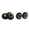 ND 4PCS Black RC Buggy Rubber Tire Tyres with Wheel Rims for WLtoys 12428 1/12 view 2