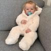 YIHANGG 70cm Huge Reborn Toddler Doll Blonde Curly Hair Boy 28inch Realistic 3D Skin Reborn Baby Doll Dress Up Art Bebe Xmas Birthday Gift view 2