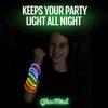 200 Ultra Bright Glow Sticks Bulk - Halloween Glow in the Dark Party Supplies Pack - 8" Glowsticks Party Favors with Bracelets and Necklaces view 4