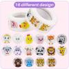 1000 PCS Small Cute Animal Stickers for Students Teachers Classroom Party(1" Diameter / 2 Roll / 16 Designs) view 3