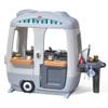 Step2 Adventure Camper Kids Playhouse, Indoor/Outdoor Playset with Kitchenette, Interactive Doorbell Sounds, 52-Piece Toy Accessories, Durable Plastic, For Toddlers 2+ Years view 1