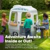 Step2 Adventure Camper Kids Playhouse, Indoor/Outdoor Playset with Kitchenette, Interactive Doorbell Sounds, 52-Piece Toy Accessories, Durable Plastic, For Toddlers 2+ Years view 2