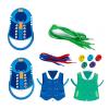 ink2055 Shoelace Threading Toys Easy to Use -Scratch Lacing Shoes Threading Teaching Toys for Toddler Boy view 1