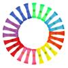 Luusy 24 Pieces Fidget Toys Marble and Mesh Fidgets Relieve Sensory Stress and Increase Focus for Adults and Children Those with ADHD ADD OCD Autism,8 Colors view 1