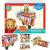 CreateOn Daniel Tigers Neighborhood: Neighborhood Trolley Magnetic Tiles Structure Set, Building Toys for Kids, Educational Stem & Montessori Tools for Ages 3+, 15 Pieces view 1