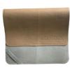 Uniklook Tan & Gray Vegan Leather Mat | Travel Baby Diaper Changing Pad | Craft, placemat, Dog Food Water mat | Waterproof and Multipurpose | Foldable for Travel (14"x22") view 1