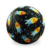 Crocodile Creek Playground Ball - Durable Rubber Ball for Kids Ages 3 and Up - Bouncy Inflatable Ball for Kickball, Indoor Games, and Outdoor Sports - PVC-Free - Rockets in Space - 7-inch Diameter view 1