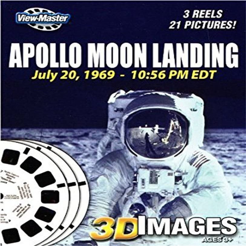 Apollo Moon Landings - ViewMaster - 3 Reel Set - 21 3D Images