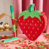 Sotiff 17" Strawberry Piata Summer Fruit Piata for Strawberry Birthday Party Summer Fruit Themed Party Game Supplies with Stick Eye Mask Confetti view 4