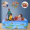 Kiddie Pool, 59" X 43"X 19.5" Inflatable Family Swimming Pool for Kids, Toddlers, Infant, Adult, Full-Sized Inflatable Blow Up Pool for Ages 3+, Outdoor, Backyard, Garden view 3