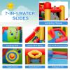 HONEY JOY Inflatable Water Slide, 7 in 1 Toddler Giant Blow Up Bouncy Water Park w/Splash Pool, Outdoor Water Bounce House Water Slides Inflatables for Kids and Adults Backyard(with 740w Blower) view 2