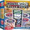Masterpieces Casino - Route 66-100 Piece Poker Chip Set with Tray - Premium Quality, Educational, and Fun Activity for Kids and Families - Great Gift Idea for Holidays, Birthdays, and Everyday Use view 1