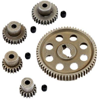 1/10 RC Car 11184 Steel Metal Spur Diff Differential Main Gear 17T 19T 21T 21T 26T 64T RC Replacement Parts for HSP 1/10 94111 94123 (23T)