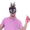 Alodidae Bunny Mask Animal Half Face Rabbit Ear Mask for Easter Halloween Party Mardi Gras Costume Accessory (Black) view 3