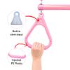 18" Pink Trapeze Swing Bar Rings 48" Heavy Duty Plastic Coated Chains Swing Set Accessories view 3