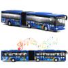 Crelloci City Bus Toy for Kids, Die Cast Alloy Pull Back Vehicles, Metro Articulated Electric Bus with Sounds and Lights, Model Cars Toys Educational Gift for Kids Boys Girls Ages 3+ view 1