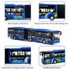 Crelloci City Bus Toy for Kids, Die Cast Alloy Pull Back Vehicles, Metro Articulated Electric Bus with Sounds and Lights, Model Cars Toys Educational Gift for Kids Boys Girls Ages 3+ view 3