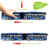 Crelloci City Bus Toy for Kids, Die Cast Alloy Pull Back Vehicles, Metro Articulated Electric Bus with Sounds and Lights, Model Cars Toys Educational Gift for Kids Boys Girls Ages 3+ view 4