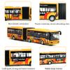 Crelloci City Bus Toy for Kids, Die Cast Alloy Pull Back Vehicles, Metro Articulated Electric Bus with Sounds and Lights, Model Cars Toys Educational Gift for Kids Boys Girls Ages 3+ view 3