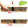 Crelloci City Bus Toy for Kids, Die Cast Alloy Pull Back Vehicles, Metro Articulated Electric Bus with Sounds and Lights, Model Cars Toys Educational Gift for Kids Boys Girls Ages 3+ view 4