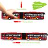 Crelloci City Bus Toy for Kids, Die Cast Alloy Pull Back Vehicles, Metro Articulated Electric Bus with Sounds and Lights, Model Cars Toys Educational Gift for Kids Boys Girls Ages 3+ view 4