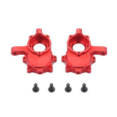 Replacement Part For 2Pcs Aluminum Alloy Front Steering Cup Knuckle RER11406 For Redcat GEN8 Racing RC Car Upgrade Parts Accessories - (Color: Red)