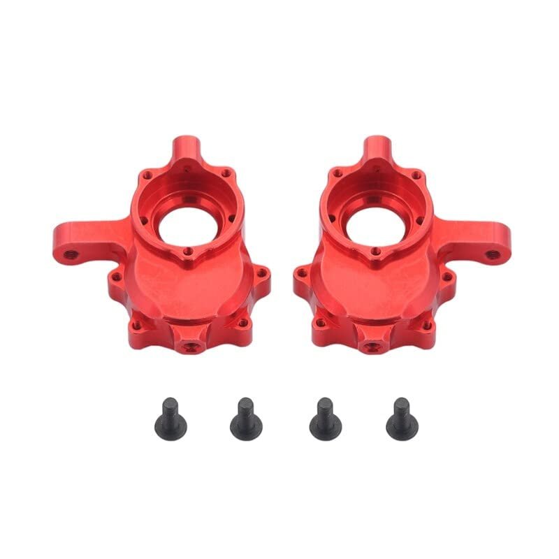 Replacement Part For 2Pcs Aluminum Alloy Front Steering Cup Knuckle RER11406 For Redcat GEN8 Racing RC Car Upgrade Parts Accessories - (Color: Red)