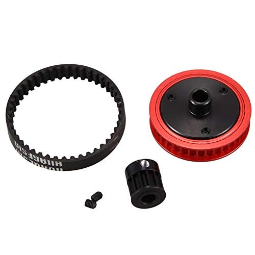 Replacement Part For Rubber Belt Gearbox Modified Gear Combination For 1/10 RC Crawler Car SCX10 & SCX10 II VS4-10 Upgrade Parts,Red - (Color: Red)