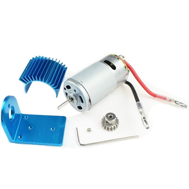 Replacement Part For 390 Motor With Motor Mount Heatsink Metal Gear Upgrade Parts For 1/18 A949 A959 A969 A979 K929 RC Car