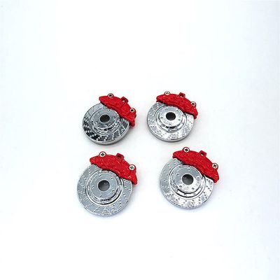 Replacement Part For 4pcs/set Brake Pads Brake Disc For WPL D12 RC Car Tires Brake Pliers Calipers Modification Upgrade Parts - (Color: Red)