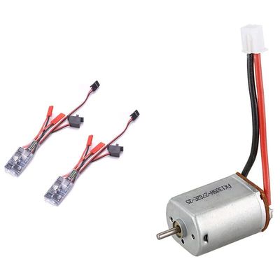 Replacement Part For 3Pcs RC Car Part: 1Pcs Or K989-06 Motor & 2Pcs 30A ESC Electric Speed Controller With Brake - (Color: Silver BlackRed)
