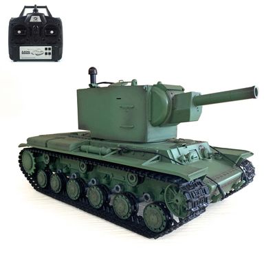 Modified 1/16 7.0 Soviet Kv-2 Henglong Rc Tank Gigant 3949 360 Turret Rotation Ir Bb Airsoft Barrel Recoil