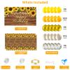Sunflower Birthday Party Decorations Supplies Sunflower Balloon Arch Kit Include Backdrop Banner Tablecloths Balloons Garland for Theme Wedding Birthday Party Decor view 2