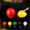 100 Pieces Juneteenth Day Latex Balloons Jamaica Rasta Reggae Red Green Yellow Black White Round Balloons for Black History Month 420 Party Freedom Day Party Favors view 3