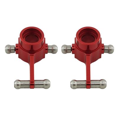 Replacement Part For 2pcs Steering Hub Carrier K989-34 For 1/28 RC Car P929 P939 K969 K979 K989 K999 - (Color: Red)