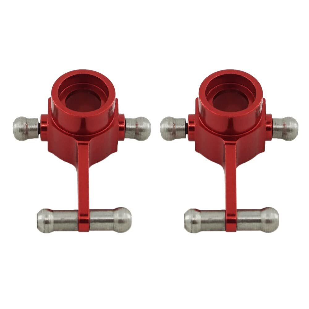 Replacement Part For 2pcs Steering Hub Carrier K989-34 For 1/28 RC Car P929 P939 K969 K979 K989 K999 - (Color: Red)